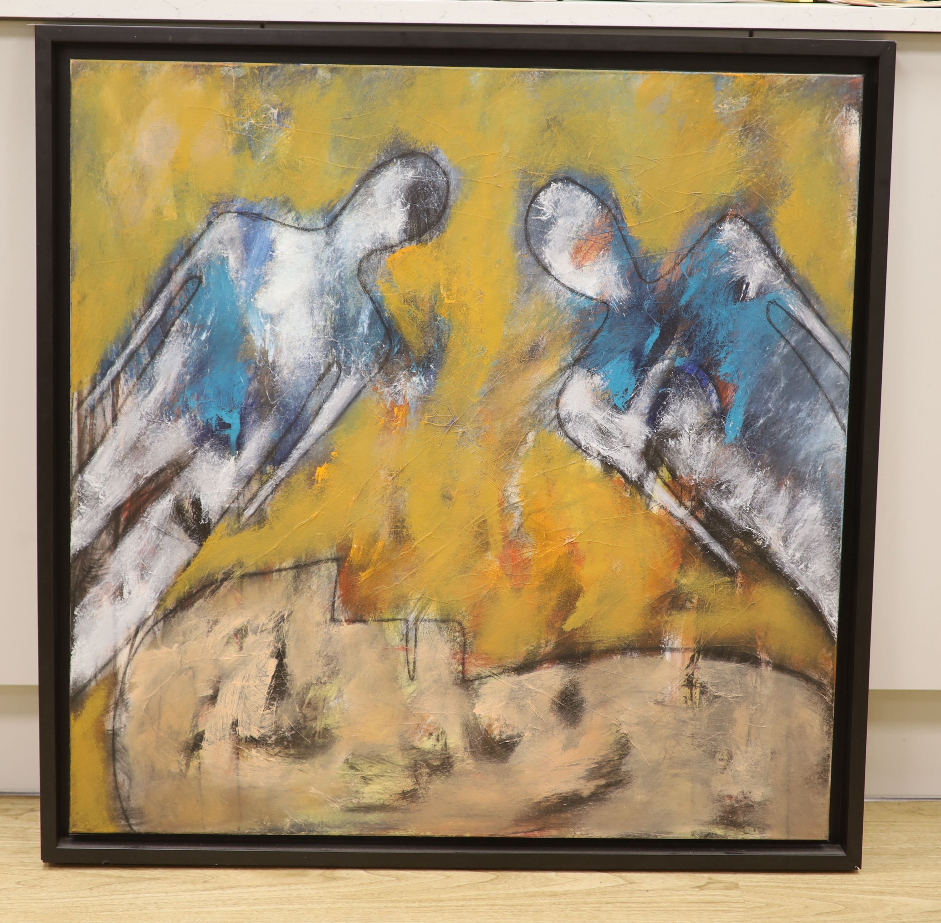 Muriel Ferstenberg (b.1966), oil on canvas, Untitled, 80 x 80cm